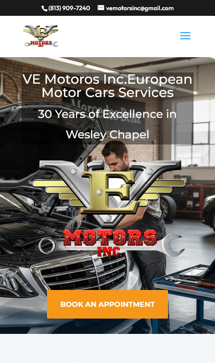 Auto Repair Website Design Tampa